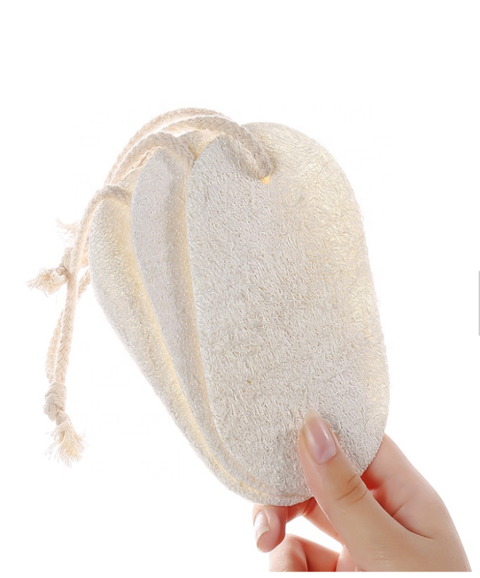 #1 Natural Loofah Bath Sponge - 6" Pure Body Exfoliation held in hand, gallery position 1 Support Greg Profits Pay for Alzheimer's Treatments