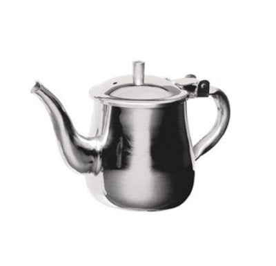 Stainless Steel Gooseneck Tea & Coffee Pot w/ Vented Hinged Lid-5