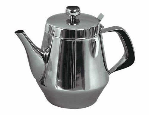 Stainless Steel Gooseneck Tea & Coffee Pot w/ Vented Hinged Lid-6