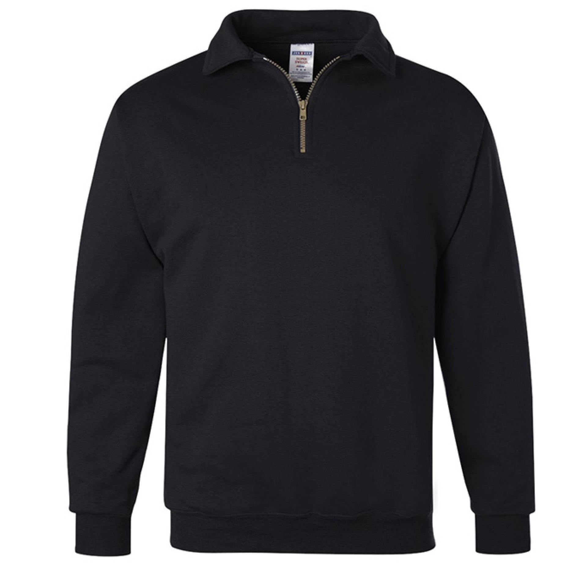 END ALZHEIMER'S Black Quarter Zip Fleece Pullover front view gallery position 1 Support Greg profits pay for Alzheimer's Treatments