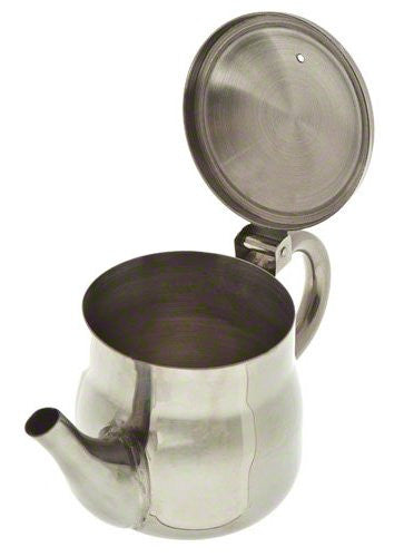 Stainless Steel Gooseneck Tea & Coffee Pot w/ Vented Hinged Lid-2