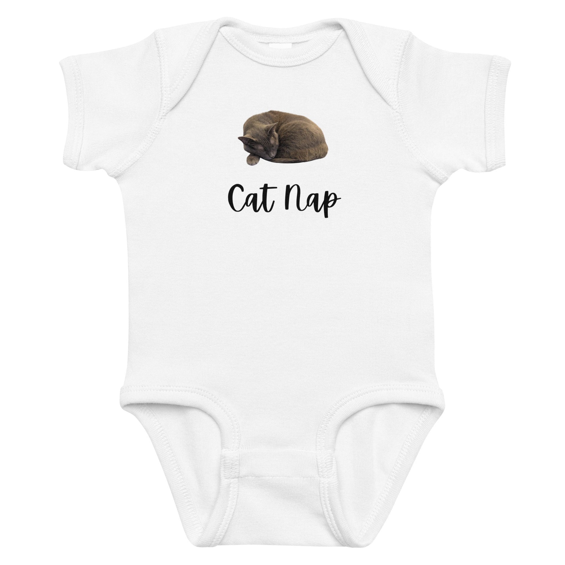 Infant Bodysuit Cat Nap front view gallery position 1 Support Greg Profits Pay for Alzheimer's Treatments